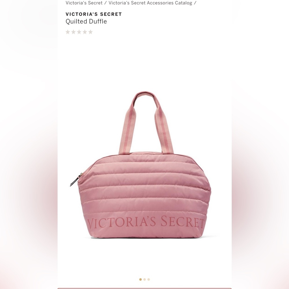 NWT Victorias Secret Quilted Duffle